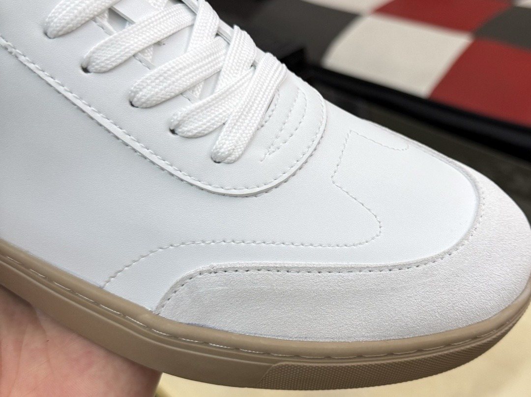 Dolce & Gabbana White Tan Sole Sneakers