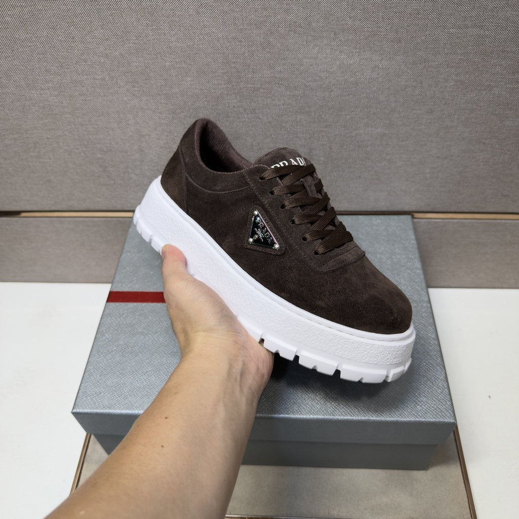 Prada Men's Paneled Chunky-Sole Sneakers