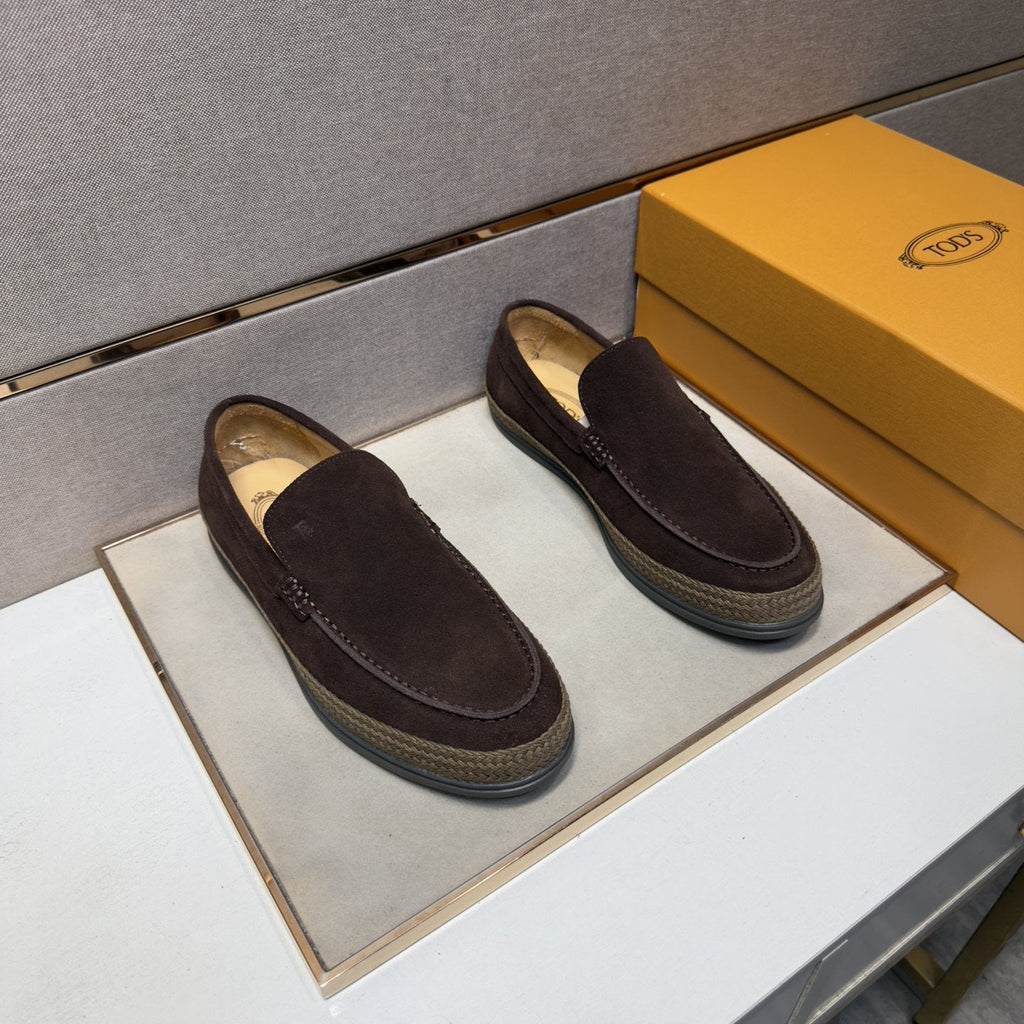TOD'S Men's Textured Slip-On Loafers