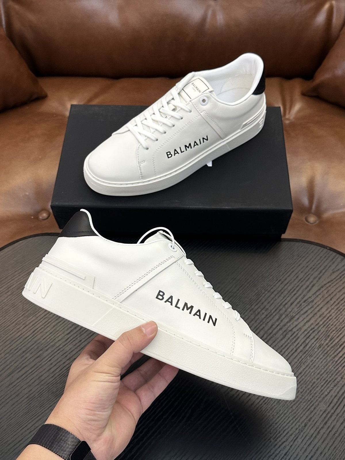 Balmain B-Skate Low-Top Sneakers