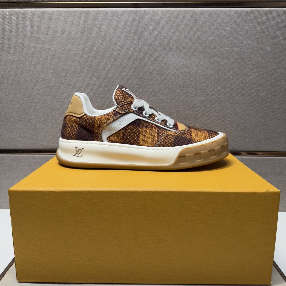 Louis Vuitton Men's Patterned Low-Top Sneakers - Rubber Outsole