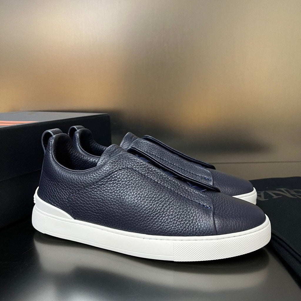 Zegna White Slip-On Sneakers