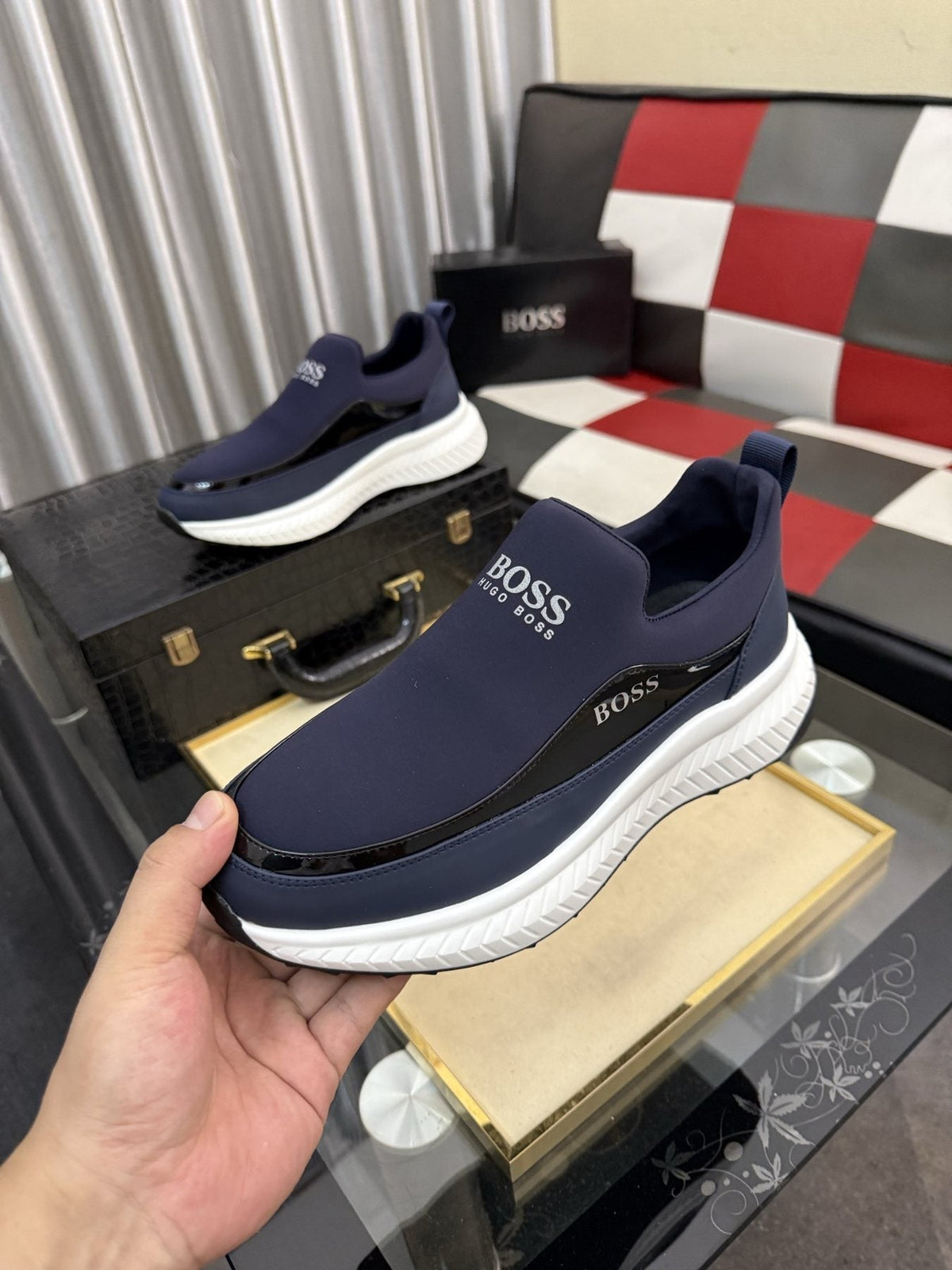 Hugo Boss Thick-Sole Slip-On Sneakers